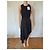 Vestido asimétrico de seda negro Givenchy - vista 4