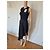 Vestido asimétrico de seda negro Givenchy - vista 6