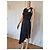 Vestido asimétrico de seda negro Givenchy - vista 7
