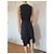 Vestido asimétrico de seda negro Givenchy - vista 8