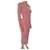 Givenchy langes rosa Strickkleid mit Monogramm Pink