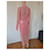 Givenchy langes rosa Strickkleid mit Monogramm Pink - Ansicht 4