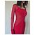 Herve Leger Abito aderente Hervé Léger rosso con inserti in rete - vista 2