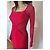 Herve Leger Abito aderente Hervé Léger rosso con inserti in rete - vista 3