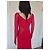 Herve Leger Abito aderente Hervé Léger rosso con inserti in rete - vista 7
