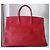 Borsa Hermès Birkin 40 Rossa in Pelle Fjord Rosso - vista 2