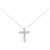 Autre Marque Collana a Croce con Diamanti Au750 Argento