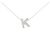 Autre Marque Au750 Diamant-Anfangsbuchstabe K Halskette Silber