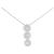 Autre Marque Collana in oro bianco Au750 e diamanti Argento