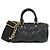 Borsa a tracolla Louis Vuitton Bubblegram Papillon BB in pelle di vitello Nero Gold hardware