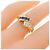 Autre Marque Pola Au750 Saphir Diamant Ring Golden - Ansicht 5