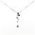 Autre Marque Collana in oro bianco Au750 zaffiro e diamante Argento