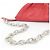 Bottega Veneta 651445 VCP41 Bolso de hombro de piel de becerro Roja - vista 8