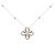 Autre Marque Collana Au750 Fiore e Diamanti Argento