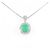 Autre Marque Collana in Pt900 Pt850 con Smeraldo e Diamanti Verde