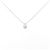 Autre Marque Collana in oro bianco K10 e diamanti Argento