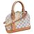 Borsa Louis Vuitton Alma BB Nautical Damier Azur Marrone Rosa Beige