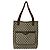 Gucci Old Sherry Line Leder-Tote-Bag mit GG-Logo-Muster Braun Rot Grün