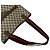 Gucci Old Sherry Line Leder-Tote-Bag mit GG-Logo-Muster Braun Rot Grün - Ansicht 4