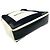 Balenciaga Navy Cabas Canvas Leather Handbag Black White - view 7