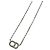 Collana Christian Dior CD Logo Argento - vista 4