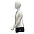 Mini borsa a tracolla in nylon trapuntato con logo Prada e catena Nero - vista 2
