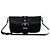 Borsa a tracolla media in nylon Tessuto e pelle con logo triangolo Prada Nero