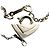 Tiffany & Co Collana con pendente a cuore bicolore Tiffany Argento D'oro - vista 3