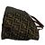 Fendi Vintage Zucca FF Pattern Handtasche Braun Schwarz Khaki - Ansicht 6