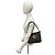 FENDI Vintage Semi-One Shoulder Tasche mit Zucca FF Muster Braun Schwarz - Ansicht 2
