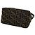 FENDI Vintage Semi-One Shoulder Tasche mit Zucca FF Muster Braun Schwarz - Ansicht 8