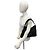 Bolsa Semi One Shoulder em lona e couro com ferragens Interlocking G Gucci Preto - vista 2
