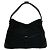 Bolsa Semi One Shoulder em lona e couro com ferragens Interlocking G Gucci Preto - vista 3
