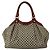 Borsa Tote Gucci Sukey in tela Diamante e pelle Rosso Beige - vista 3