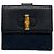 Gucci Bamboo GG Pattern Leder Bi-fold Geldbörse Schwarz