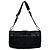 Borsa semi one shoulder in pelle e nylon Tessuto con logo triangolo Prada Nero - vista 3