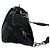 Borsa semi one shoulder in pelle e nylon Tessuto con logo triangolo Prada Nero - vista 6