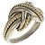 Tiffany & Co Tiffany Vintage Signature Cross Ring Silber Golden