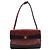 Chanel Matelassé Bicolor Schultertasche Schwarz Rot