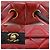 Chanel Matelassé Bicolor Schultertasche Schwarz Rot - Ansicht 9