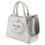 Borsa Mini Tote Prada Canapa Marrone - vista 2