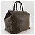 Borsa Tote/Borsa Boston Louis Vuitton Greenwich PM Marrone - vista 3