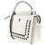 Fendi Dotcom Handtasche aus weißem Leder - Ansicht 2