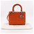 Borsa Christian Dior Lady Medium Arancione - vista 19