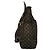 Bolsa de Ombro Louis Vuitton Monogram Mini Lin Boulogne Marrom - vista 3