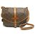 Borsa a tracolla Louis Vuitton Monogram Saumur MM Marrone