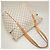 Borsa Tote Louis Vuitton Damier Azur Totally MM Bianco Blu - vista 3