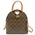 Zaino Louis Vuitton Monogram LV Moon Backpack Marrone