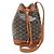 Goyard Petit Flo Schultertasche Braun Schwarz