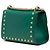 Gucci Green Small Pearl Studded Leather Padlock Crossbody Verde - vista 2